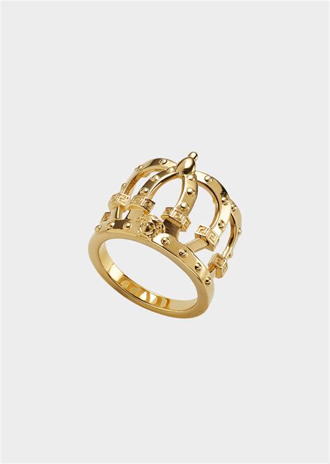 versace rock and royalty ring|versace rings for women.